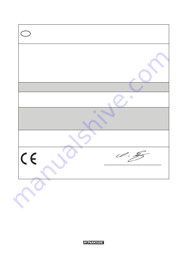 Parkside 360200 2007 Original Instructions Manual Download Page 99