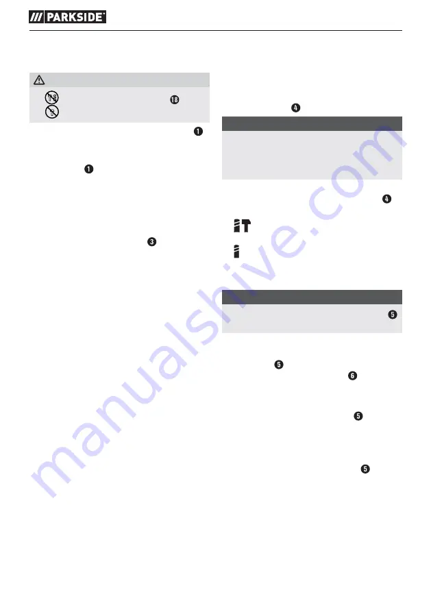 Parkside 360585 2010 Translation Of The Original Instructions Download Page 40