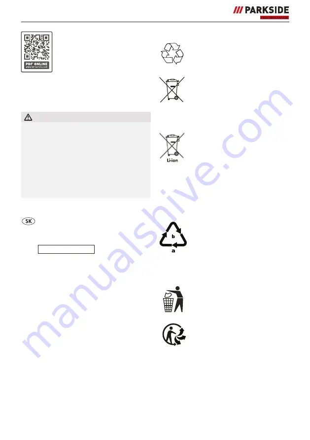 Parkside 364892 2101 Original Instructions Manual Download Page 102