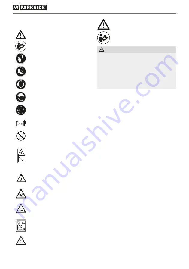 Parkside 378345 2110 Translation Of The Original Instructions Download Page 86