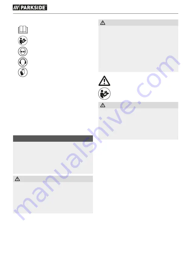 Parkside 380691 2110 Translation Of The Original Instructions Download Page 206