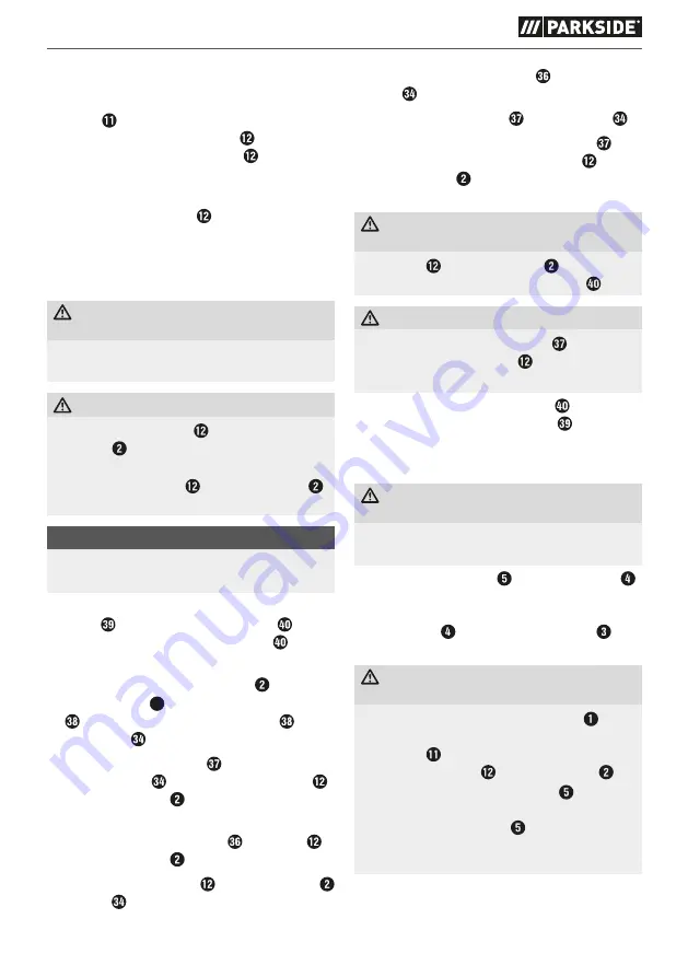 Parkside 380691 2110 Translation Of The Original Instructions Download Page 235