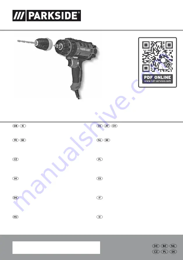 Parkside 382538-2110 Translation Of The Original Instructions Download Page 1