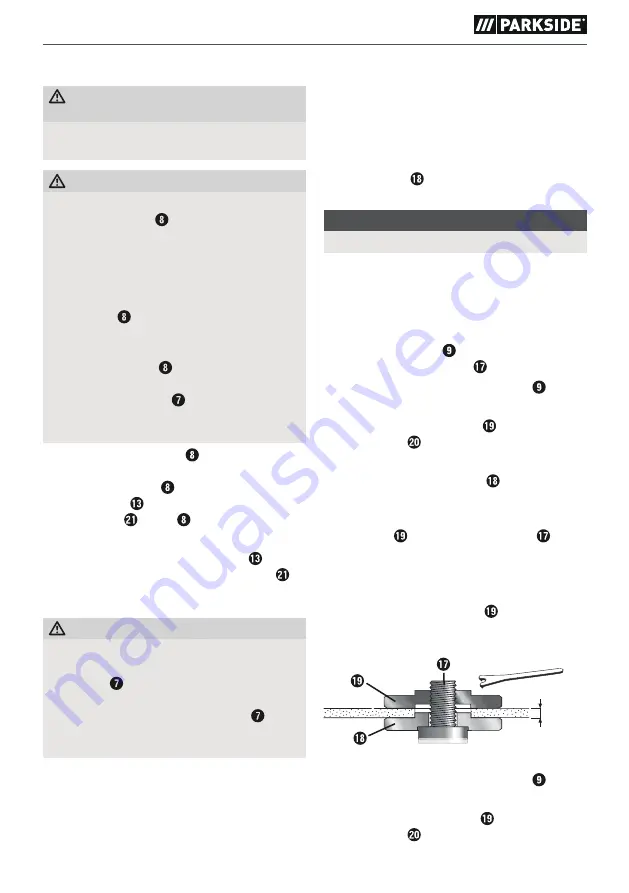 Parkside 385580 2107 Translation Of The Original Instructions Download Page 114