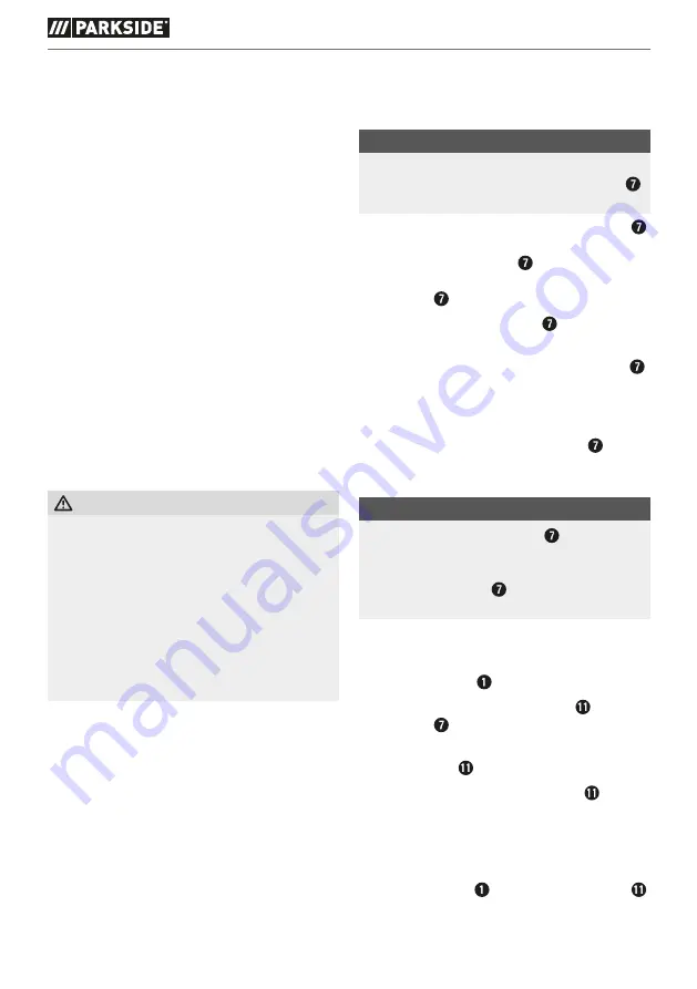 Parkside 389831 2201 Translation Of The Original Instructions Download Page 33