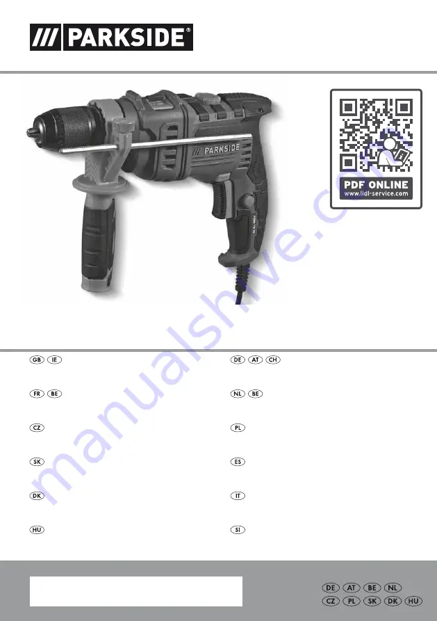 Parkside 390498 2201 Original Instructions Manual Download Page 1