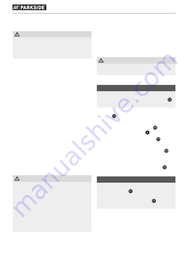 Parkside 390498 2201 Original Instructions Manual Download Page 19