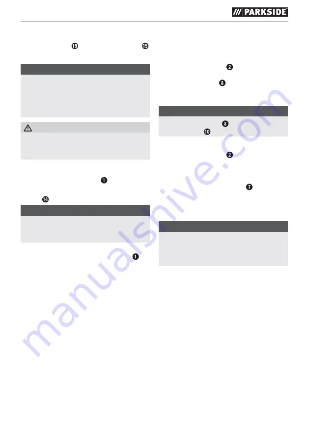 Parkside AMFW 20-Li A1 Translation Of The Original Instructions Download Page 55