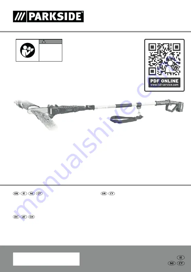 Parkside FAHE 20-Li A1 Translation Of The Original Instructions Download Page 1