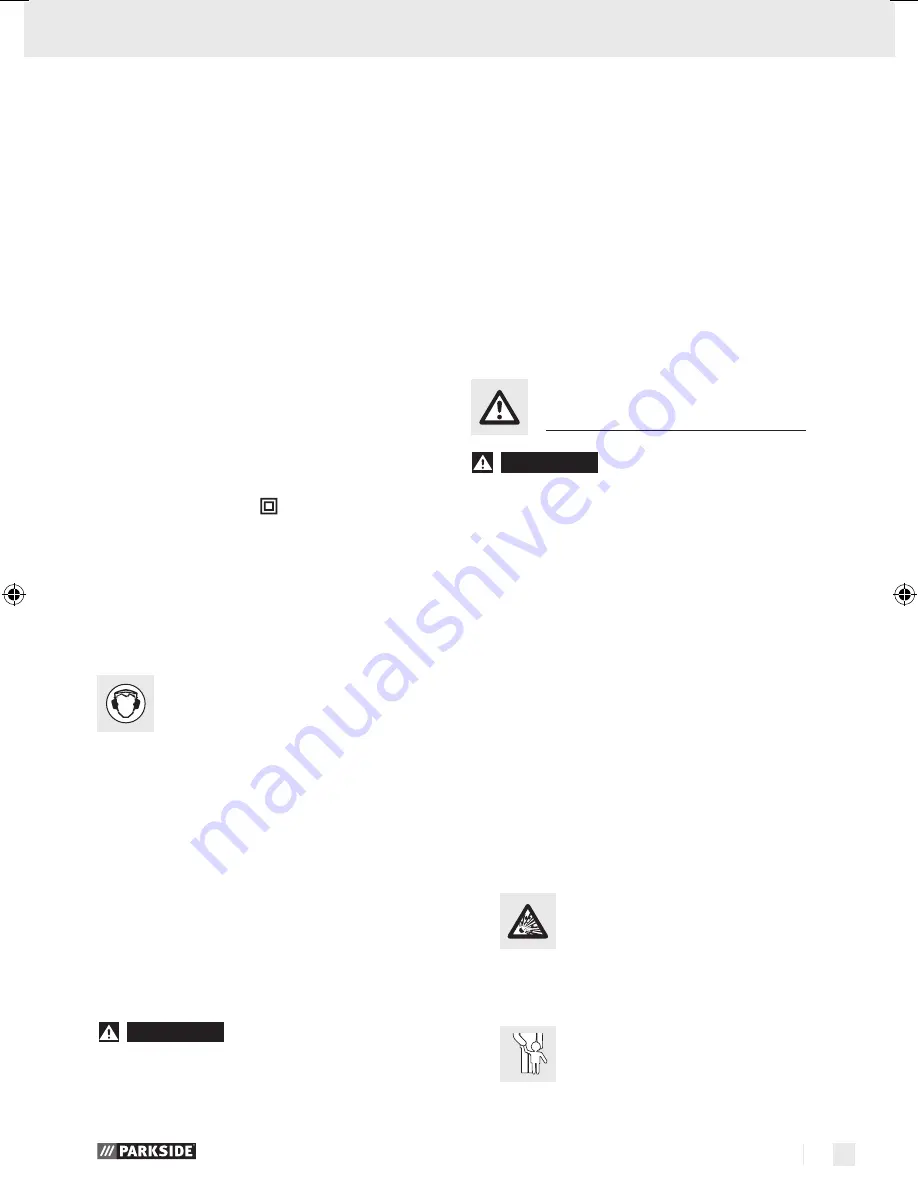 Parkside KH 3035 IMPACT DRILL Operation And Safety Notes Download Page 6