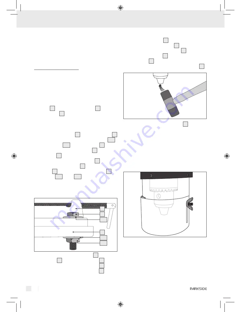 Parkside KH 3133 BENCH DRILL Скачать руководство пользователя страница 22