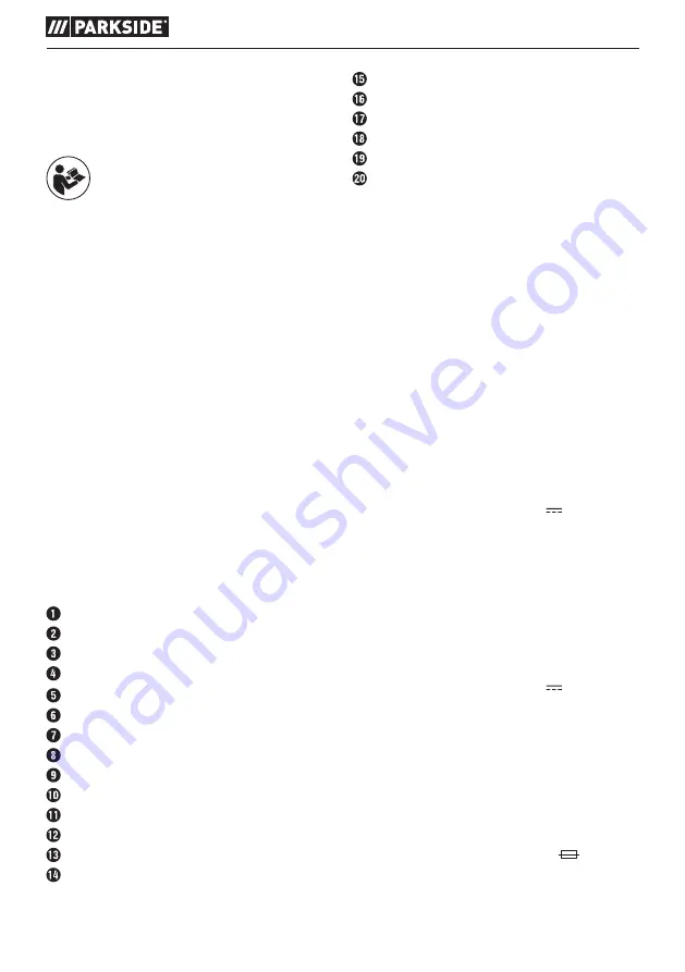 Parkside PABH 20-Li B2 Instructions Manual Download Page 20