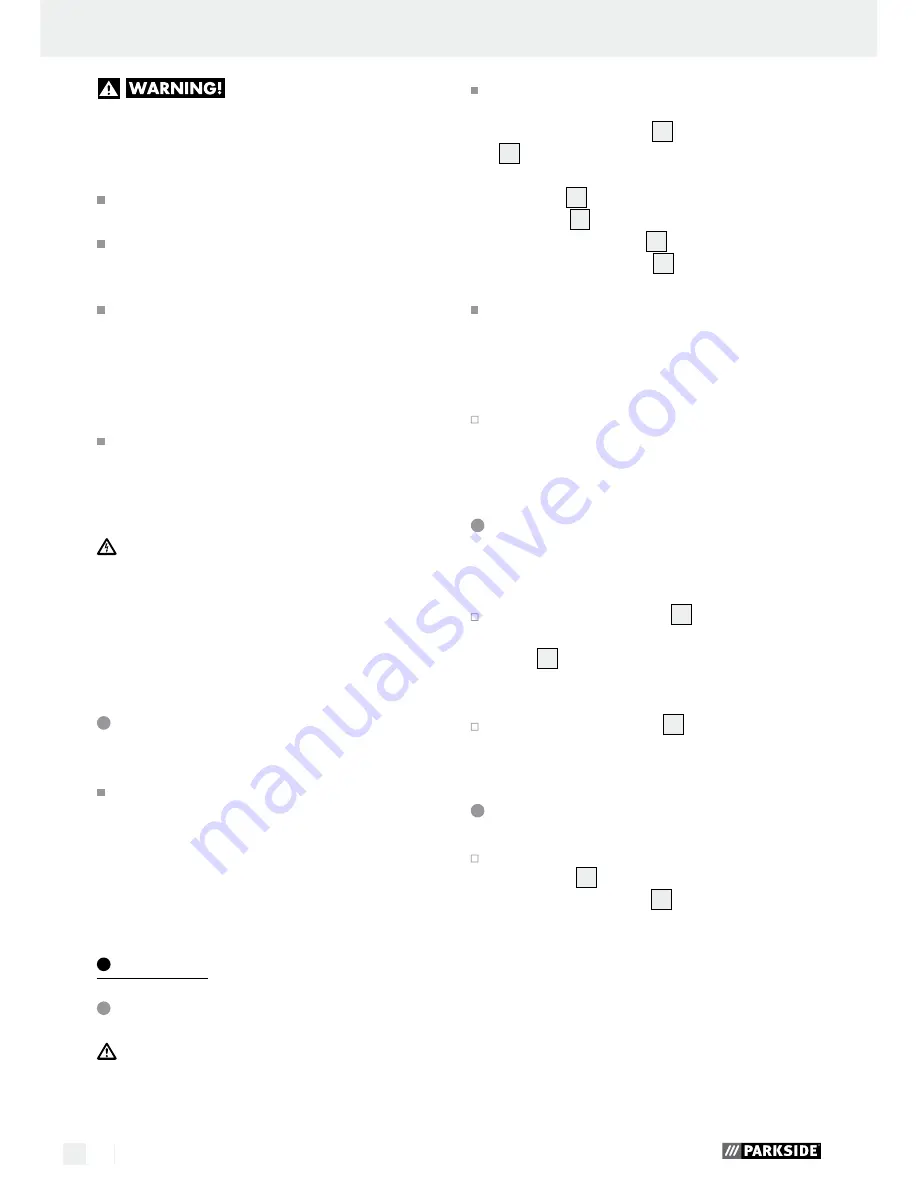 Parkside PABS 20-Li A1 Operation And Safety Notes Download Page 10