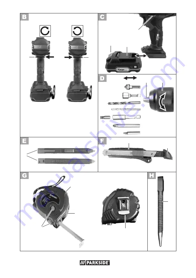 Parkside PABS 20-Li G8 Скачать руководство пользователя страница 130