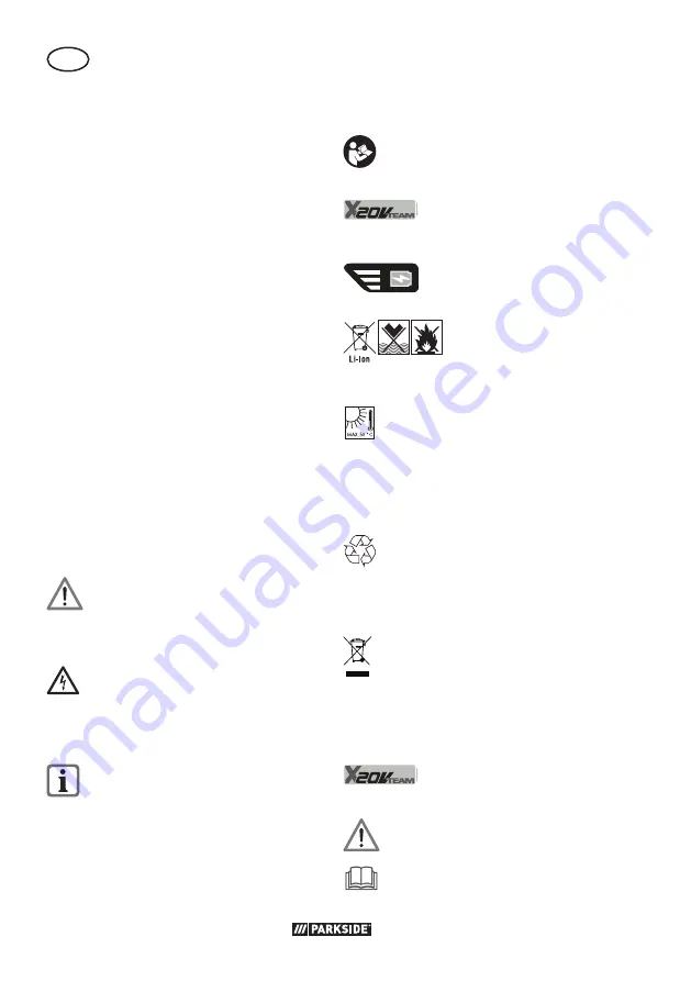 Parkside PABS 20-Li G8 Translation Of The Original Instructions Download Page 138