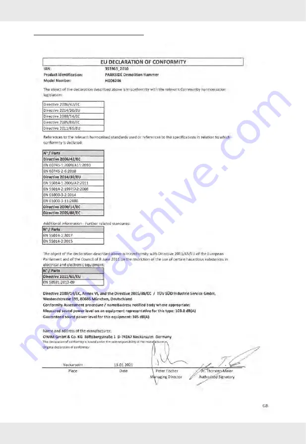 Parkside PAH 1700 C4 Operation And Safety Notes Download Page 33