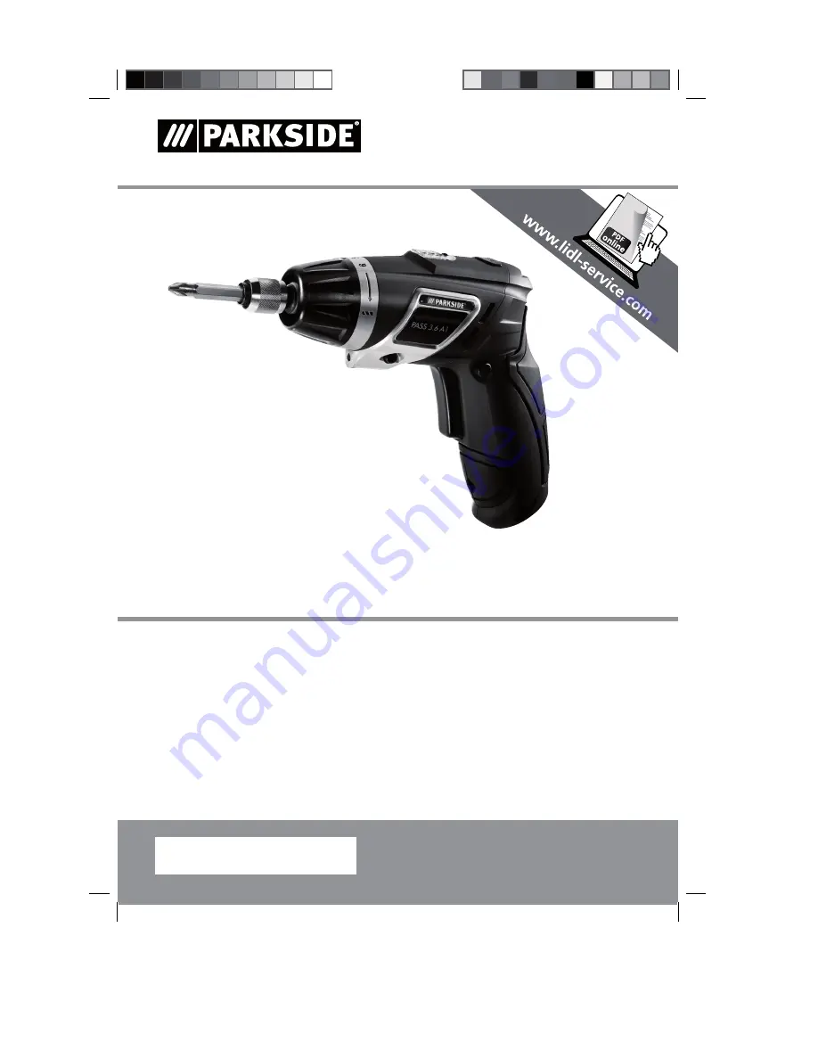 Parkside PASS 3.6 A1 Operation And Safety Notes Download Page 1