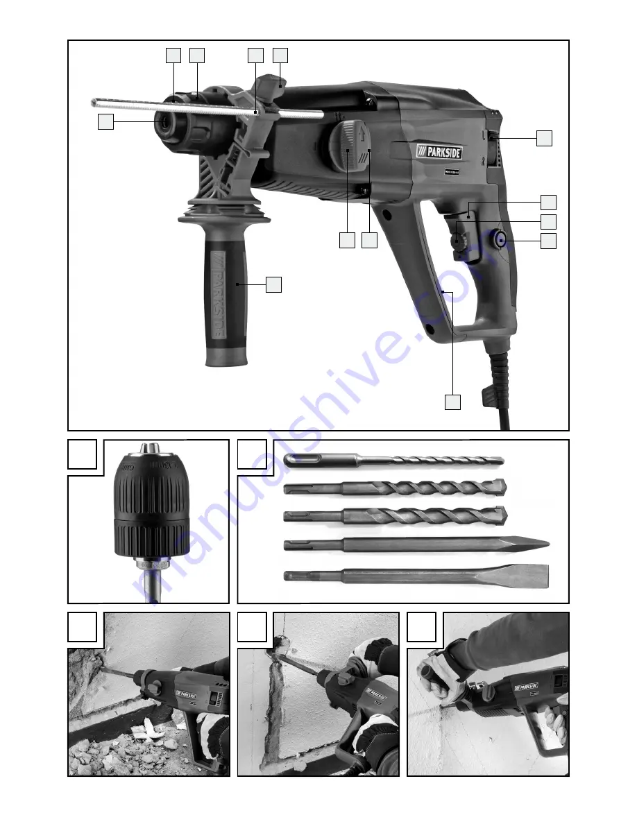 Parkside PBH 1050 A1 Скачать руководство пользователя страница 3