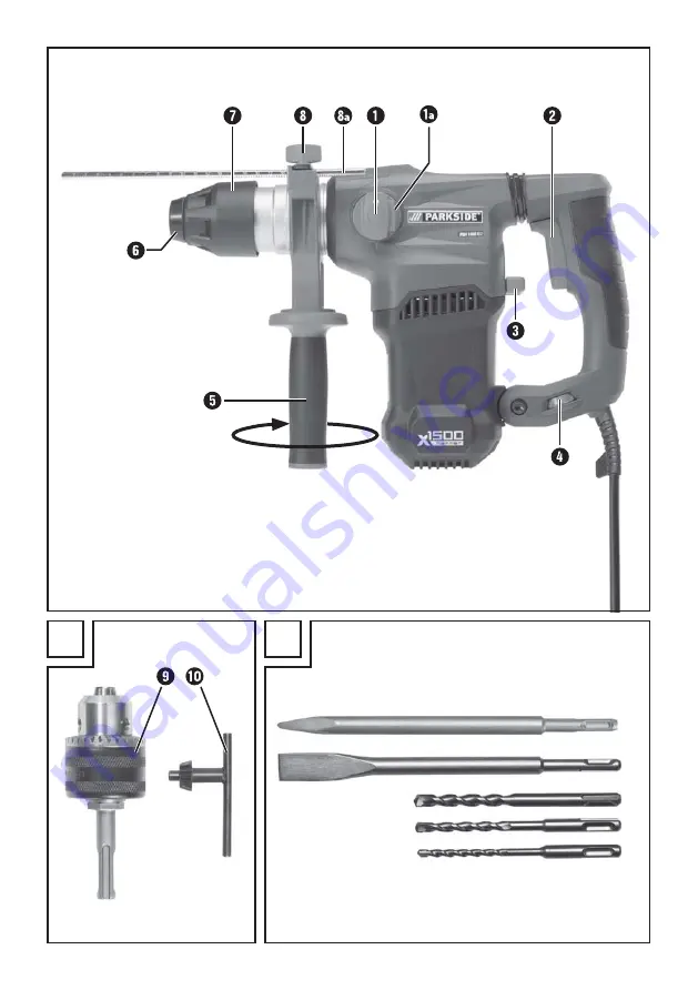 Parkside PBH 1500 B2 Скачать руководство пользователя страница 3