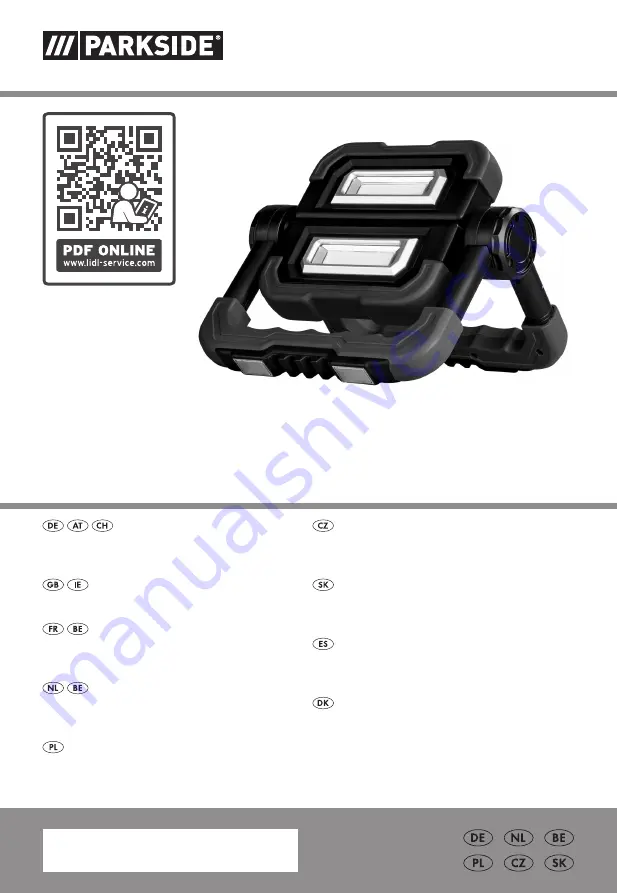 Parkside PBSL 5000 B1 Operation And Safety Notes Download Page 1