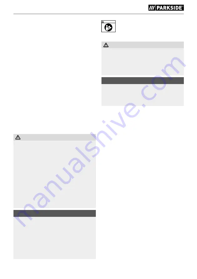 Parkside PDBS 1800 A1 Translation Of The Original Instructions Download Page 70