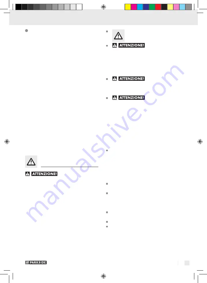 Parkside PDBS 2200 A1 Operation And Safety Notes Download Page 31