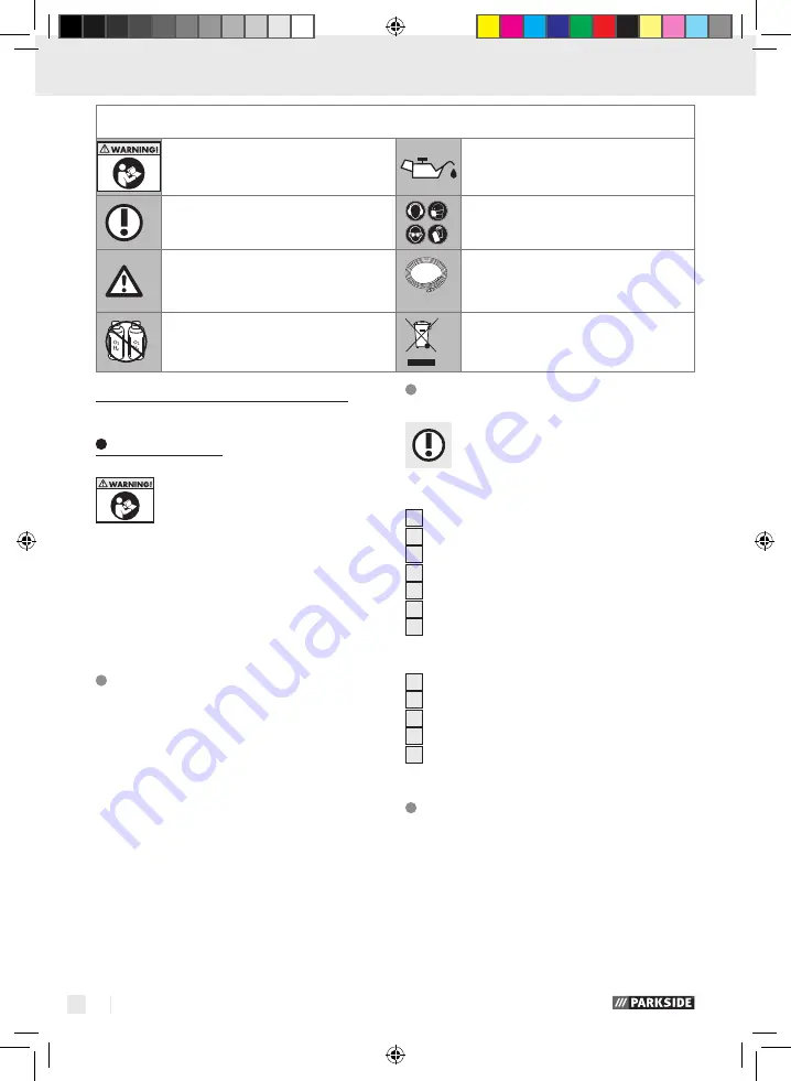 Parkside PDBS 2200 A1 Operation And Safety Notes Download Page 42