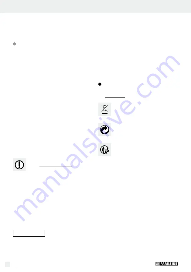 Parkside PDBS 2200 A2 Operation And Safety Notes Download Page 15