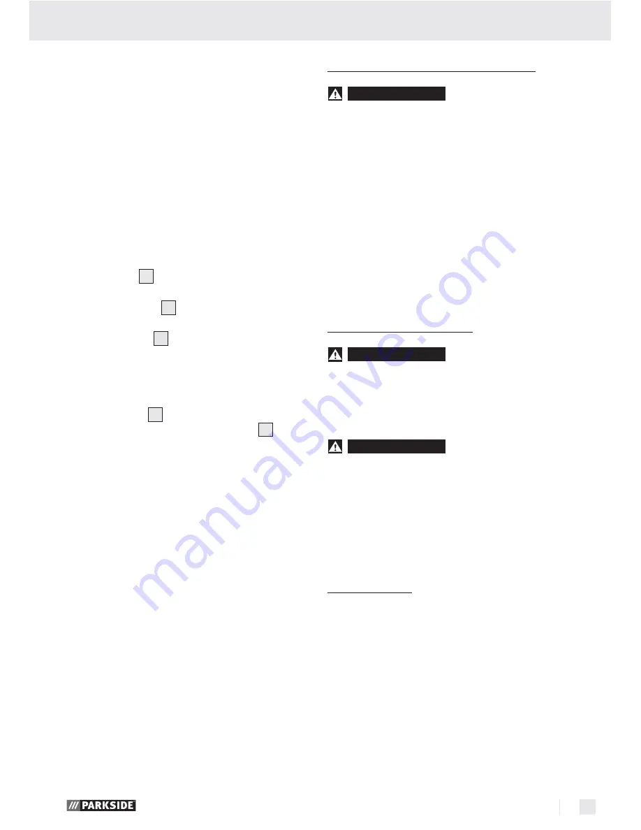 Parkside PDOS 200 A1 -  5 Operation And Safety Notes Download Page 11