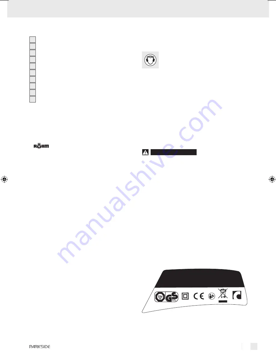 Parkside PEBH 1010 -  2 Скачать руководство пользователя страница 25