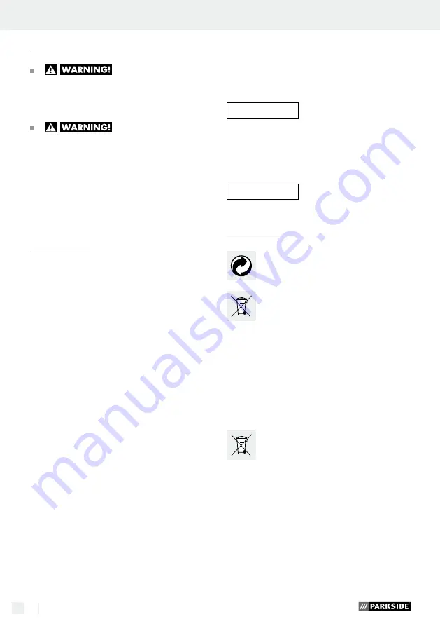 Parkside PMGS 12 C3 Operation And Safety Notes Download Page 58