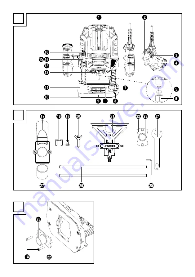 Parkside POF 1200 D3 Translation Of The Original Instructions Download Page 3