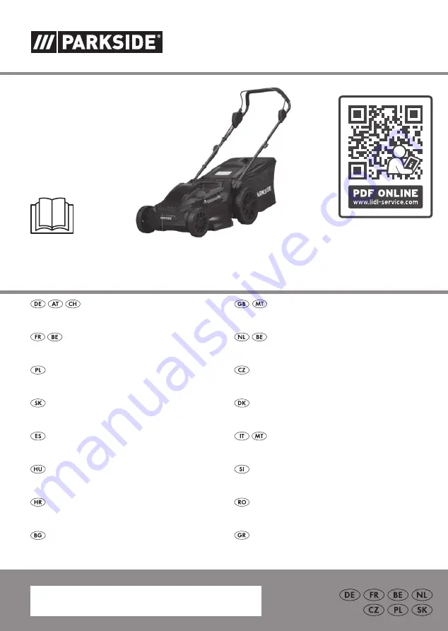 Parkside PRMA 40-Li C1 Original Instructions Manual Download Page 1