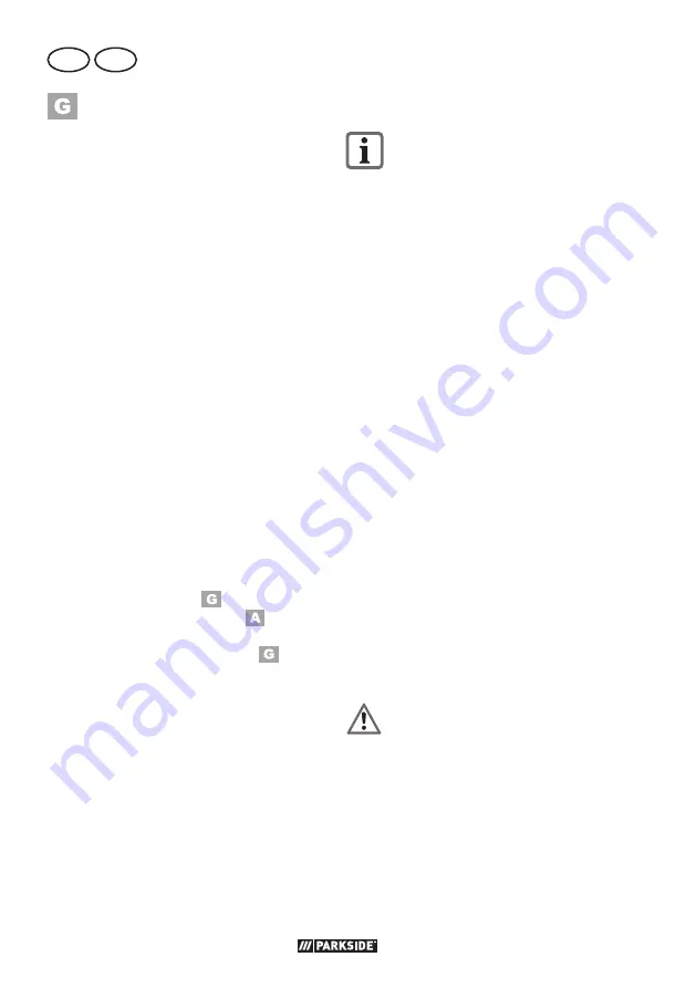 Parkside PRMA 40-Li C1 Original Instructions Manual Download Page 50