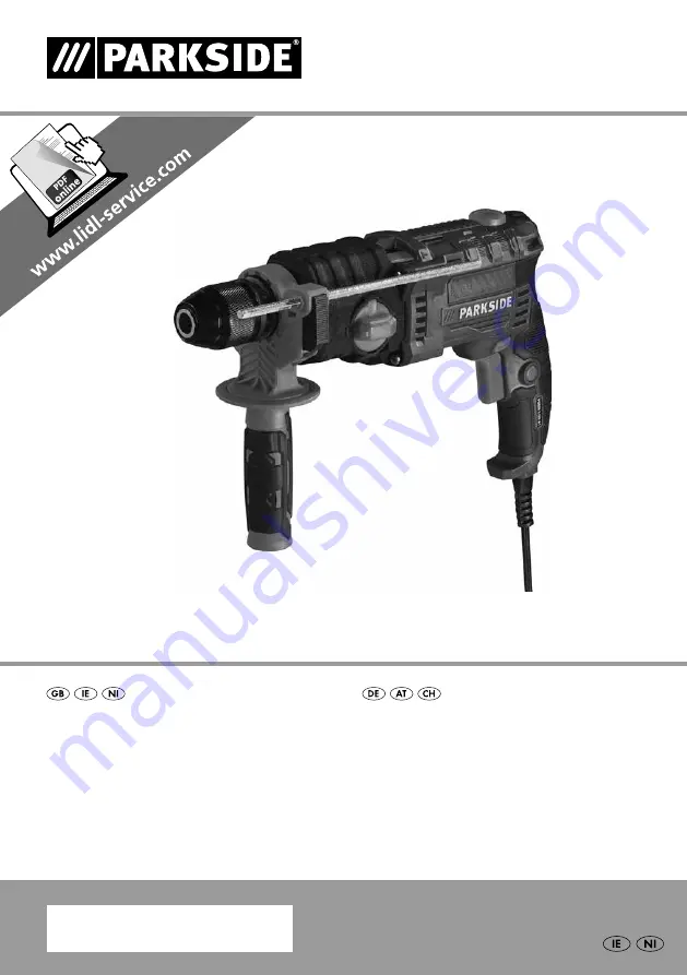 Parkside PSBM 1100 A1 Скачать руководство пользователя страница 1