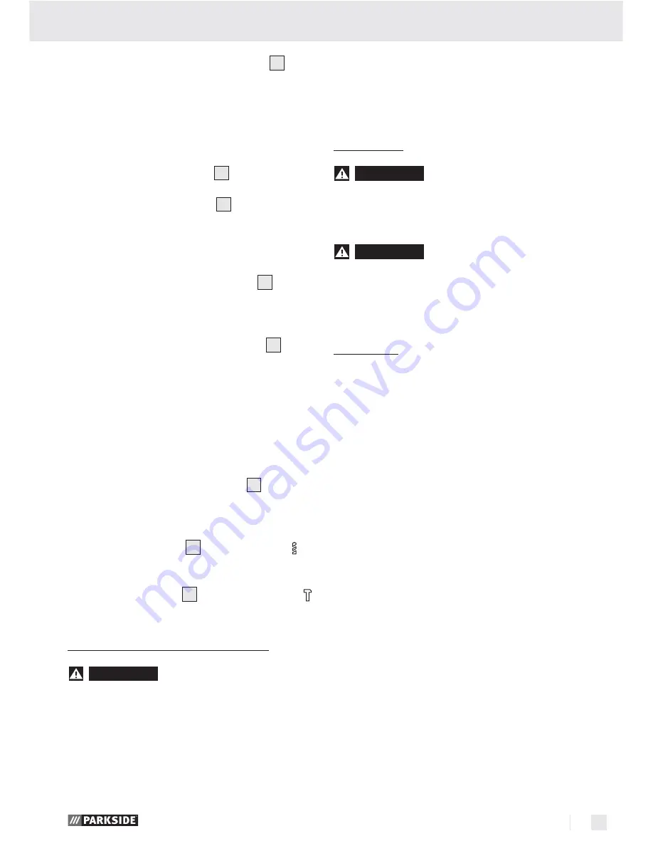 Parkside PSBM 500 A1 -  3 Operation And Safety Notes Download Page 20