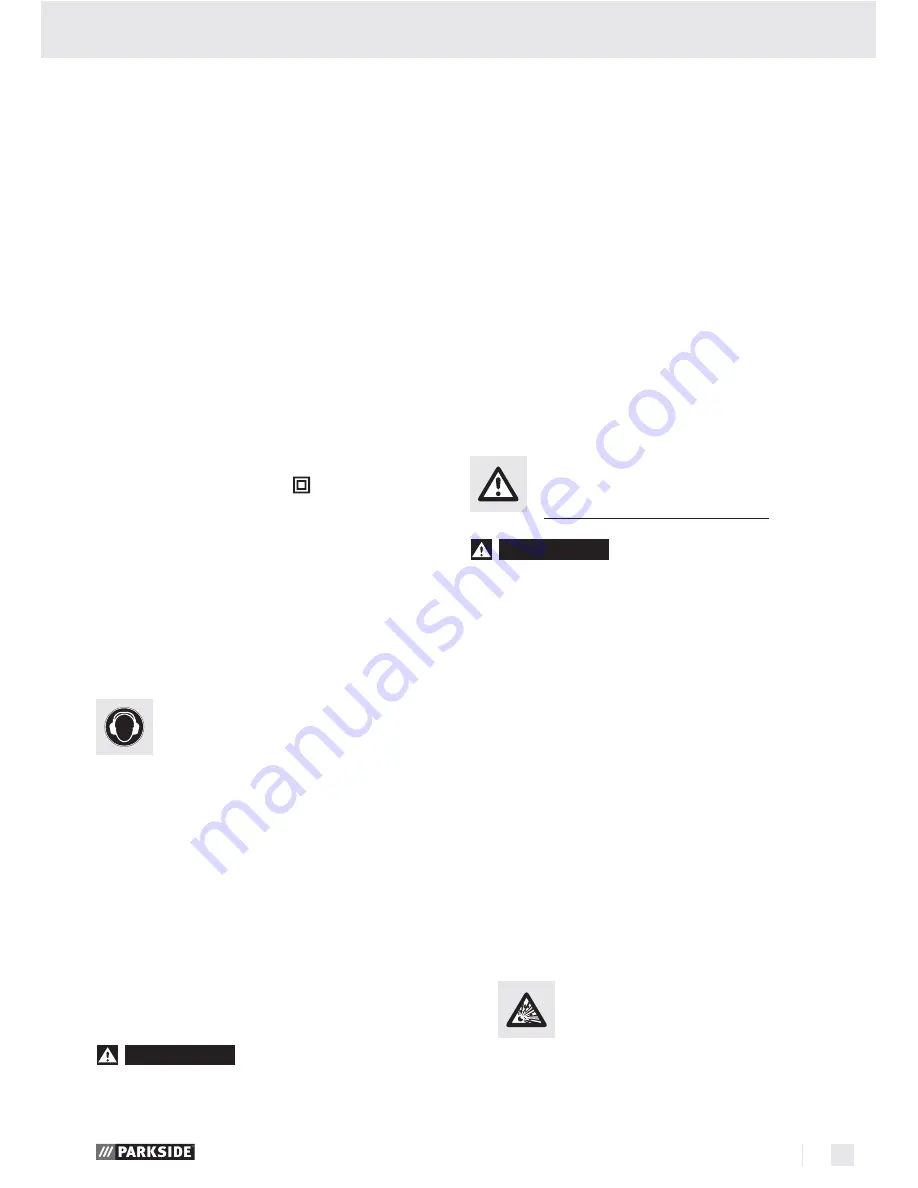 Parkside PSBM 500 A1 -  6 Operation And Safety Notes Download Page 16