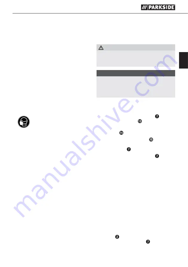 Parkside PSBSA 18-Li B2 Translation Of Original Operation Manual Download Page 34