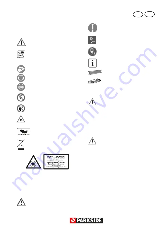 Parkside PTBM 500 E5 Translation Of The Original Instructions Download Page 65