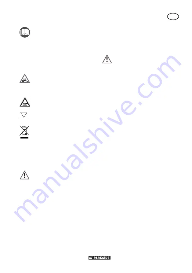 Parkside PTPS 1100 B2 Translation Of The Original Instructions Download Page 45