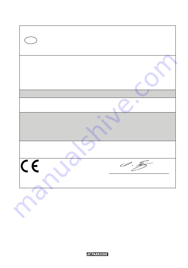 Parkside PTPS 1100 B2 Translation Of The Original Instructions Download Page 107