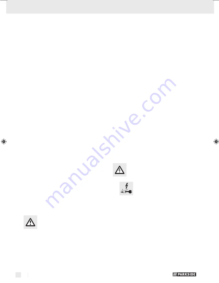 Parkside PTS 450 A1 Operation And Safety Notes Download Page 20