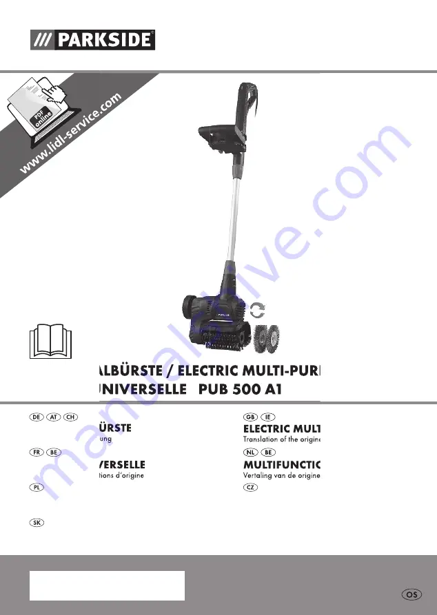 Parkside PUB 500 A1 Translation Of The Original Instructions Download Page 1