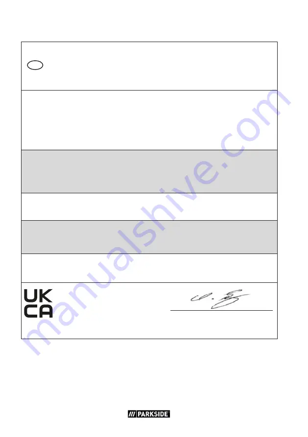 Parkside PWD 20 A1 Original Instructions Manual Download Page 42