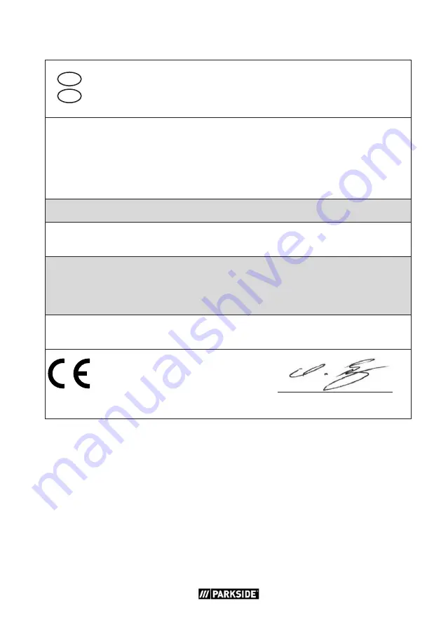 Parkside PWD 25 A2 Translation Of The Original Instructions Download Page 121