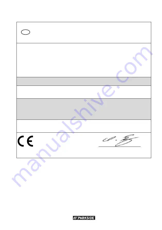 Parkside PWD 25 A2 Translation Of The Original Instructions Download Page 123