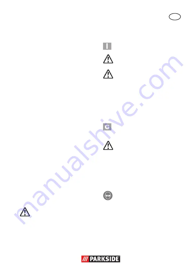 Parkside PWS 125 E4 Original Instructions Manual Download Page 121