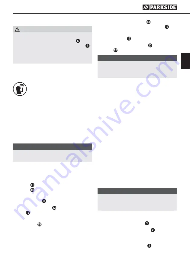 Parkside PWS 230 B2 Instructions Manual Download Page 41