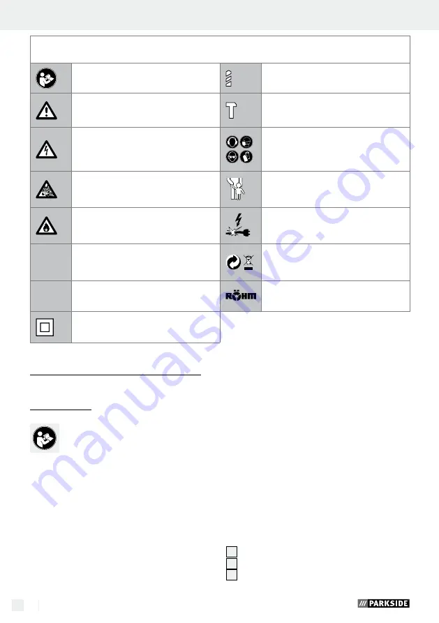 Parkside SCHLAGBOHRMASCHINE PSBM 500 A1 Operation And Safety Notes Download Page 16