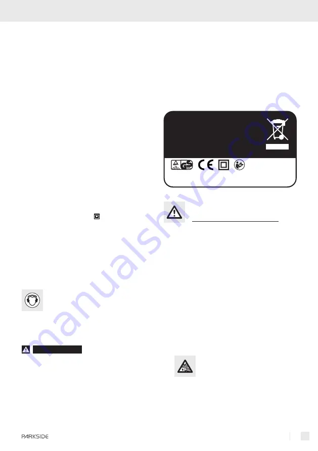 Parkside XQ 600 - MANUAL 2 Operation And Safety Notes Download Page 15